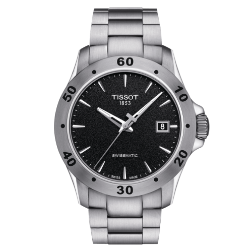 Tissot V8 Swissmatic 42.5 Stainless Steel / Black / Bracelet